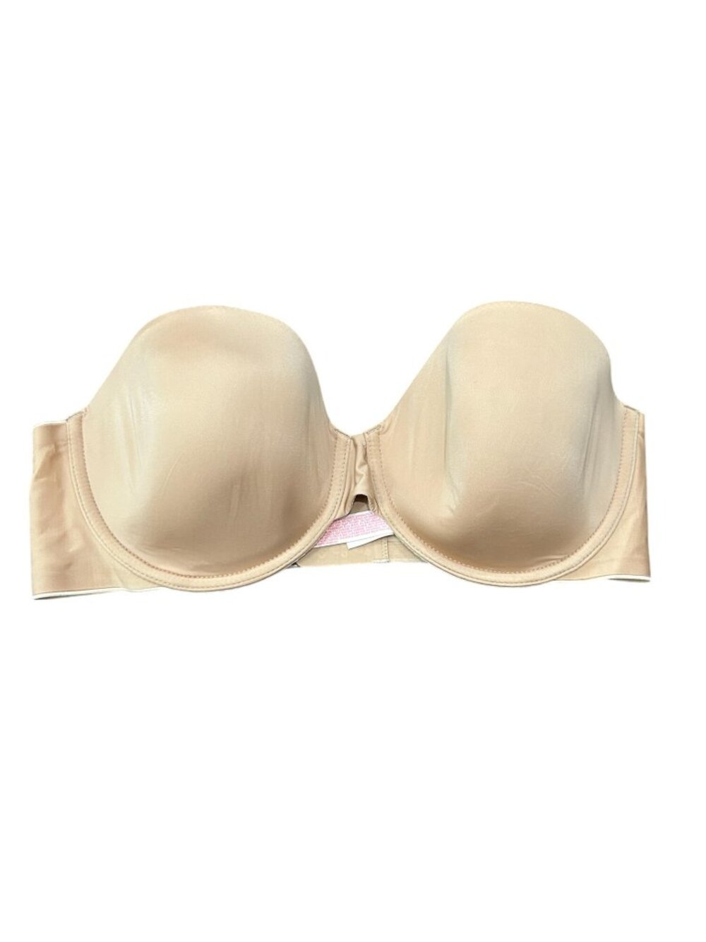 Victoria's Secret Strapless Bra Beige Sz 36D Underwire Intimate Support